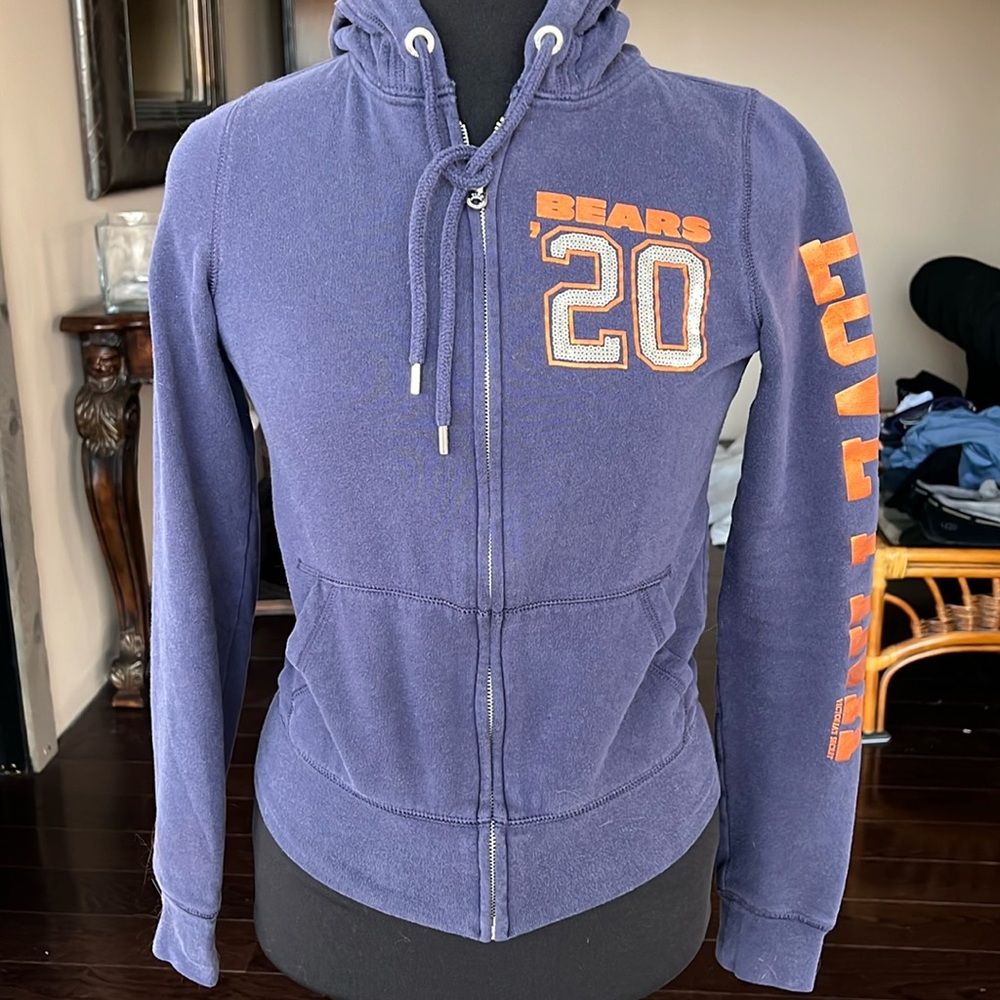 Victoria’s Secret PINK Chicago Bears Sequin Zip Hoodie